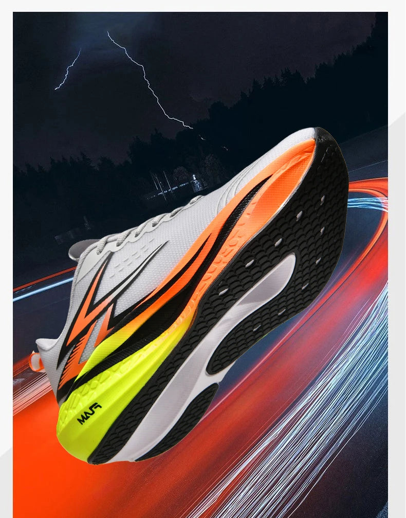 Men Running Shoes Speciality Marathon Sports Shoes Breathable/Lightweight Carbon Board Women's Trend Athletic Sneakers