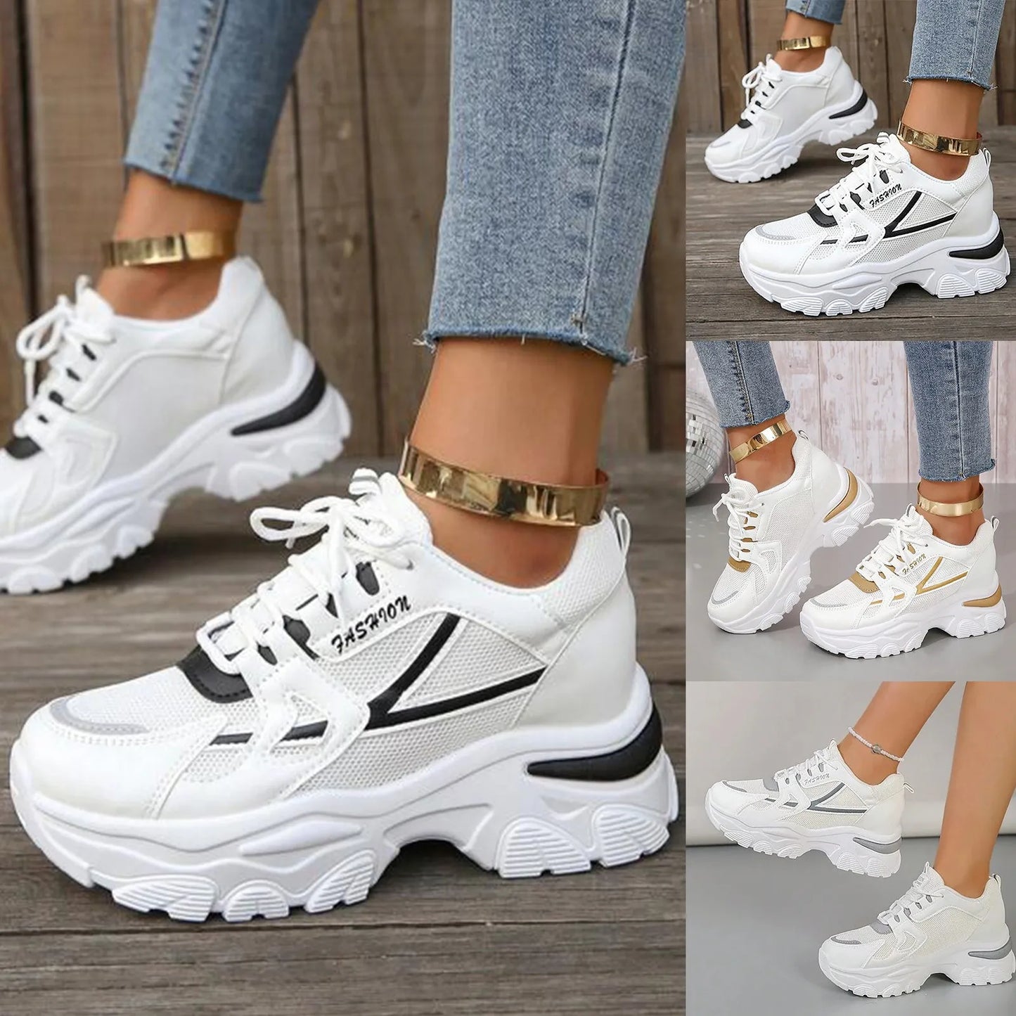 Women Sneakers Fashion Breathable Vulcanized Shoes/Sport Shoes Running Shoes Breathable Fashion
