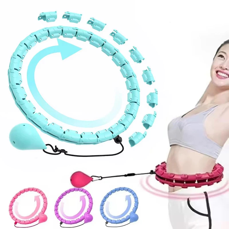24 Section Sports Circle Portable Adjustable and Detachable/Shaping Circle Waist Easy Weight Loss and Fitness Equipment