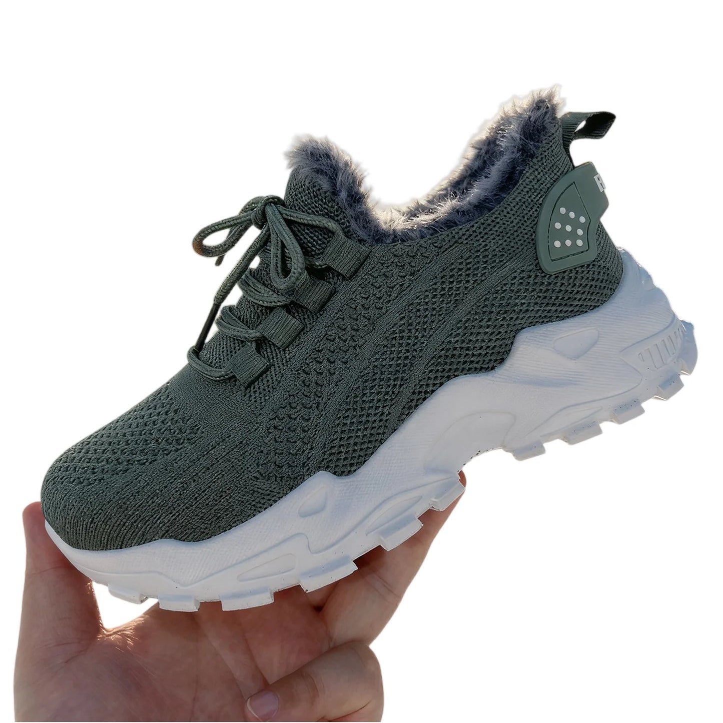 Sneakers Women's Winter Warm Sports Shoes Non Slip Soles/Suitable for Cold Weather Outdoor Walking Sports Shoes Ladies Sneakers