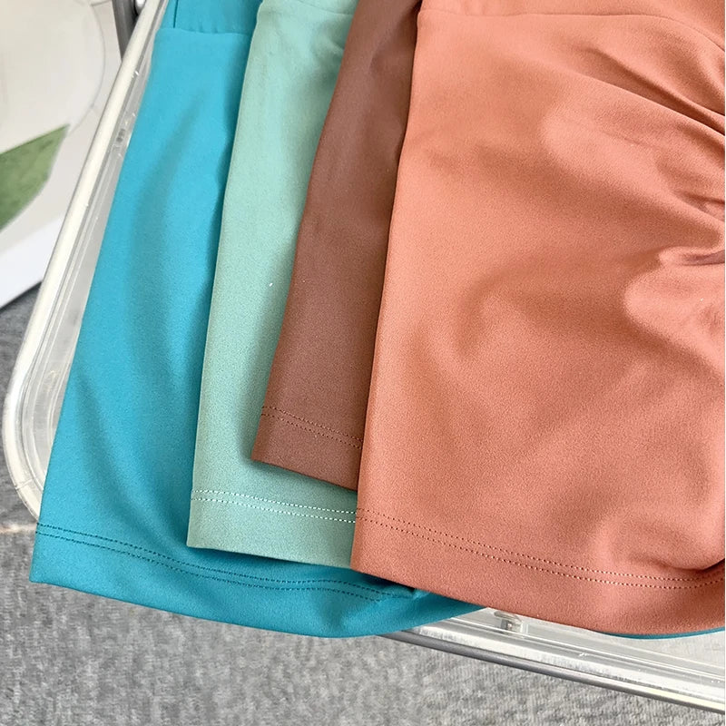 Women Sports Short Yoga Legging Shorts Squat Proof High Waist/Fitness Tight Shorts Quick Drying Cycling Workout Gym Shorts