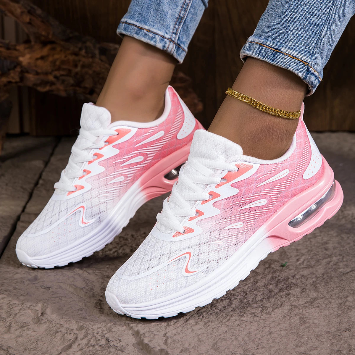 Women Sneakers Shoes Breathable Lightweight Running Shoes/Non Slip Wear Resistant Comfortable Women's Walking Shoes Woman