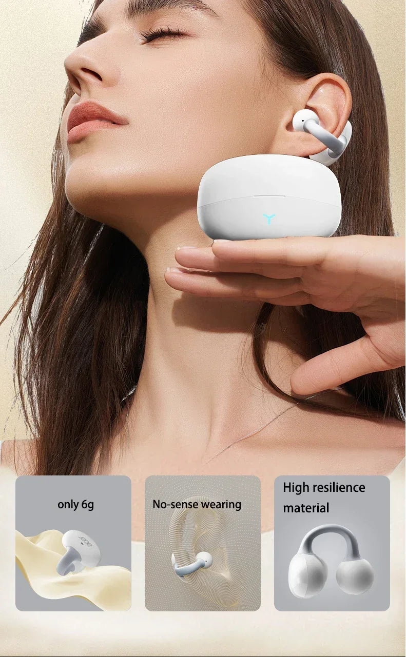 Acer OHR206 Clip-on OWS Bluetooth Ear phones IP5 Waterproof/Dolby Sound Quality AAC/SBC Wireless Sports Bluetooth 5.4 Headphones