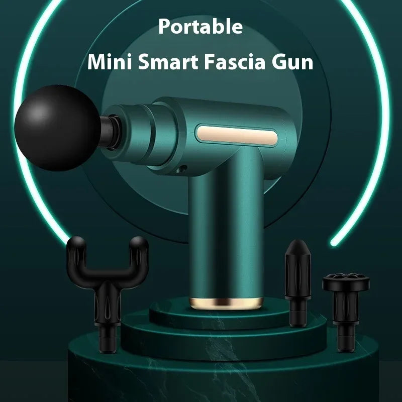 New Portable Fascia Gun Deep Tissue Massage Mini Lightweight/and Adjustable Speed Massage Equipment Suitable for the Whole Body