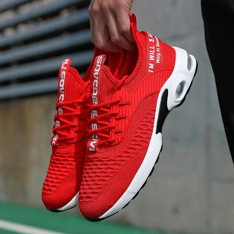 Men's Soft Sneakers Breathable Mesh Fashionable Sports Style Shoes/Summer Versatile High-quality Outdoor Lightweight Tennis Shoe