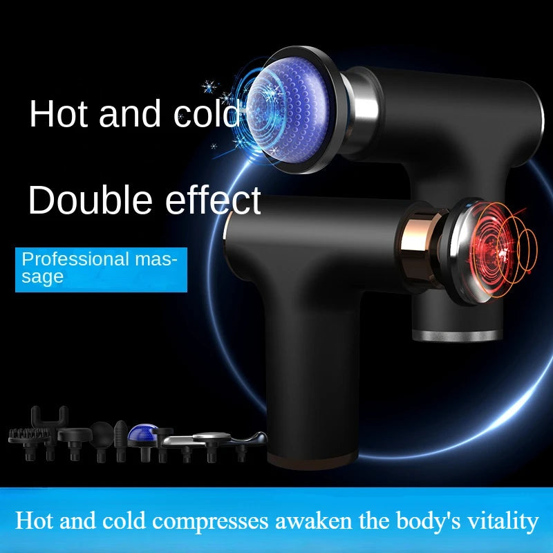 New Electric Powerful Percussive Mini Hot and Cold Massage Gun/Muscle Relaxation Home Portable Gym Use Fascial Massager Gun