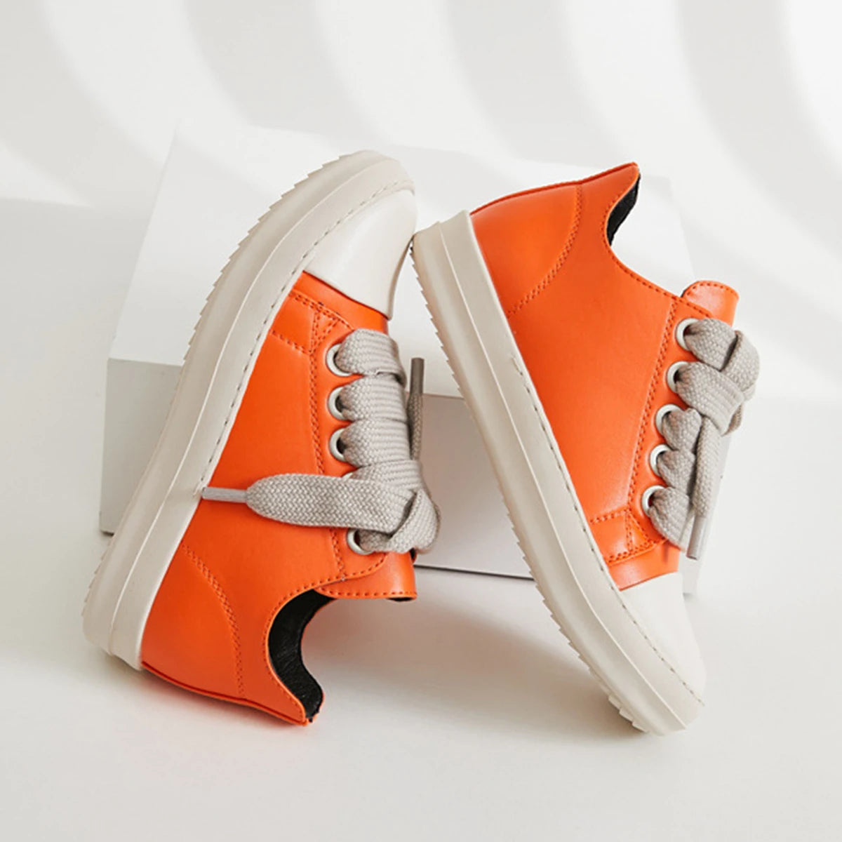 Men's Coarse Shoelaces, Low Cut Flat Bottom Casual Shoes/Minimalist College Style Sports Shoes