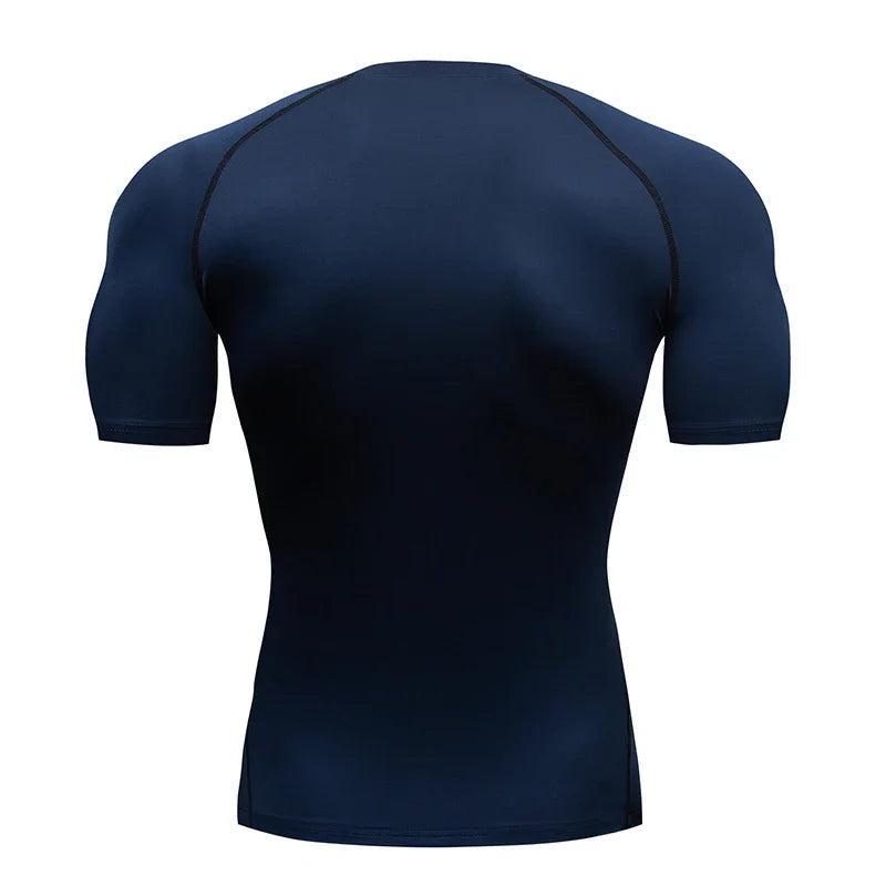 Men Short Sleeve Compression T-Shirt Running Gym/Fitness Sport Tees Male Jogging Athletic Sport Tops