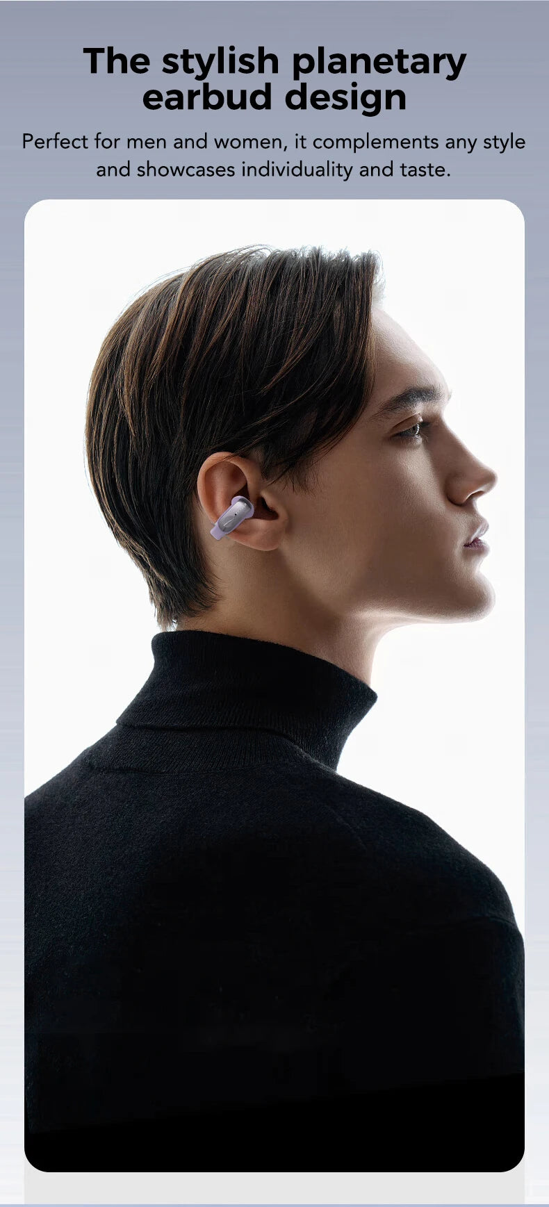 ERAZER XF28 Bluetooth V6.0 Translation Earphones Open-ear/True Wireless Earbuds Office Travel ASMR Headset APP