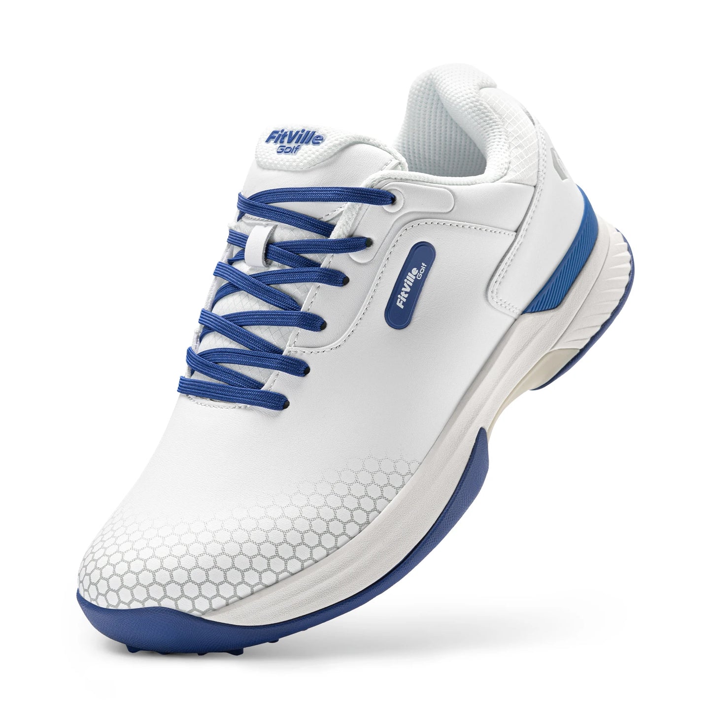 FitVille Wide Men's Golf Shoes Non-Slip Wear-Resistant Comfortable/Pickleball Sports Shoes Suitable for Swollen Feet