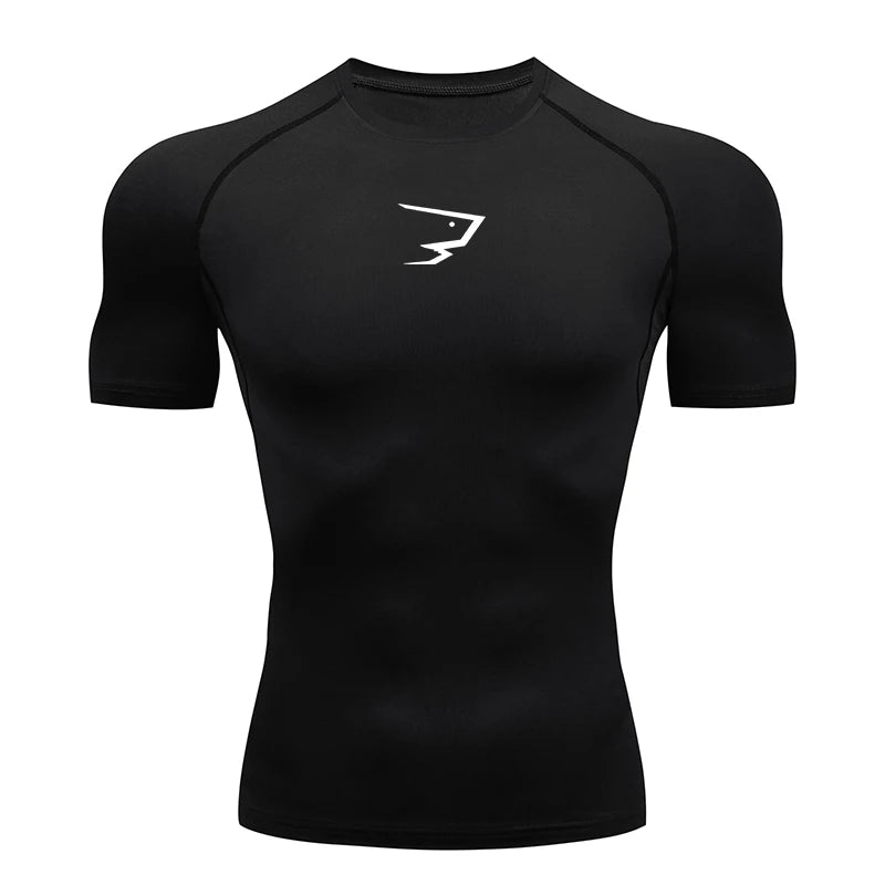Men Short Sleeve Compression T-Shirt Running Gym/Fitness Sport Tees Male Jogging Athletic Sport Tops