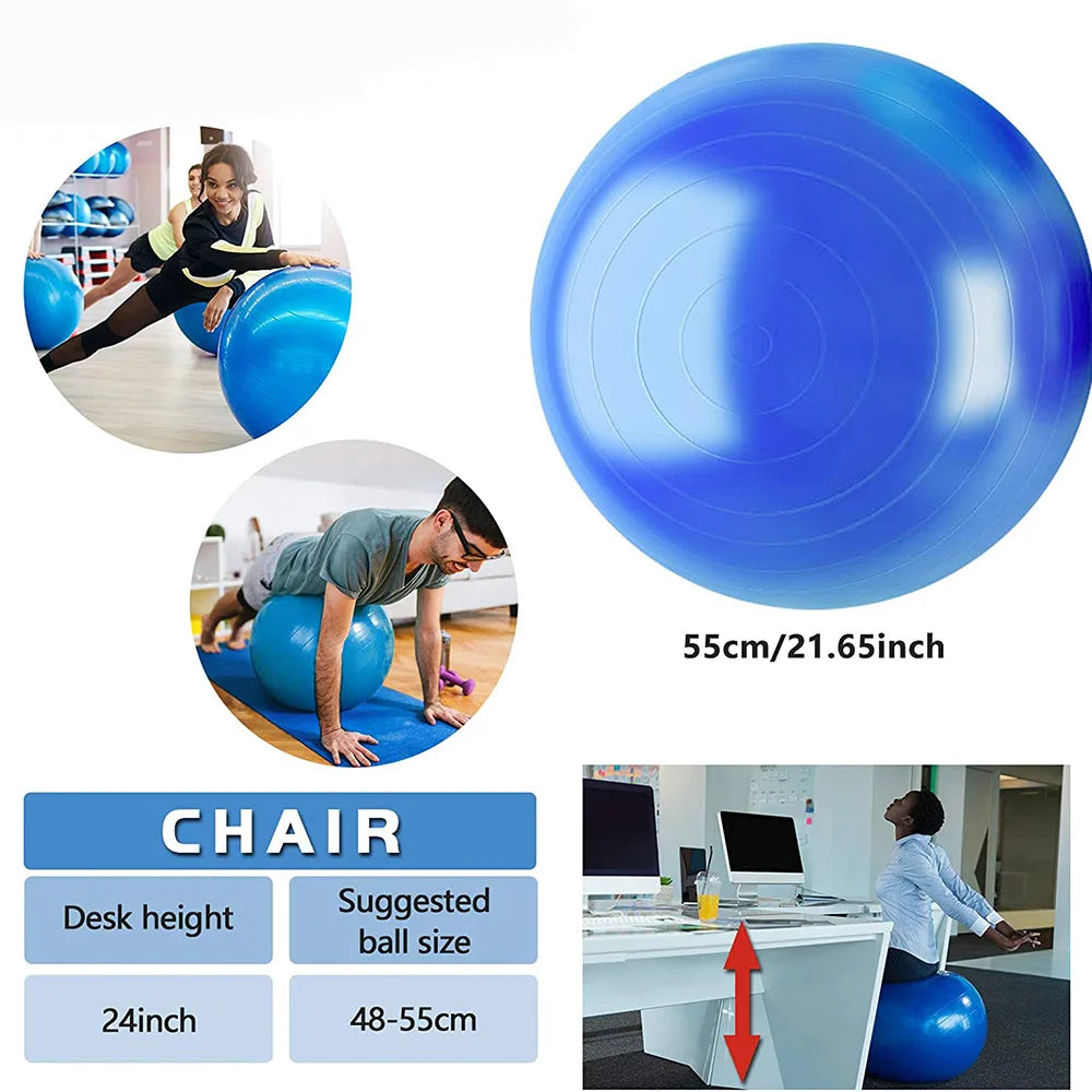 Yoga Ball for Fitness Gym Exercise Ball Balance/Pilates Exercise Workout Yoga Gym Equipment