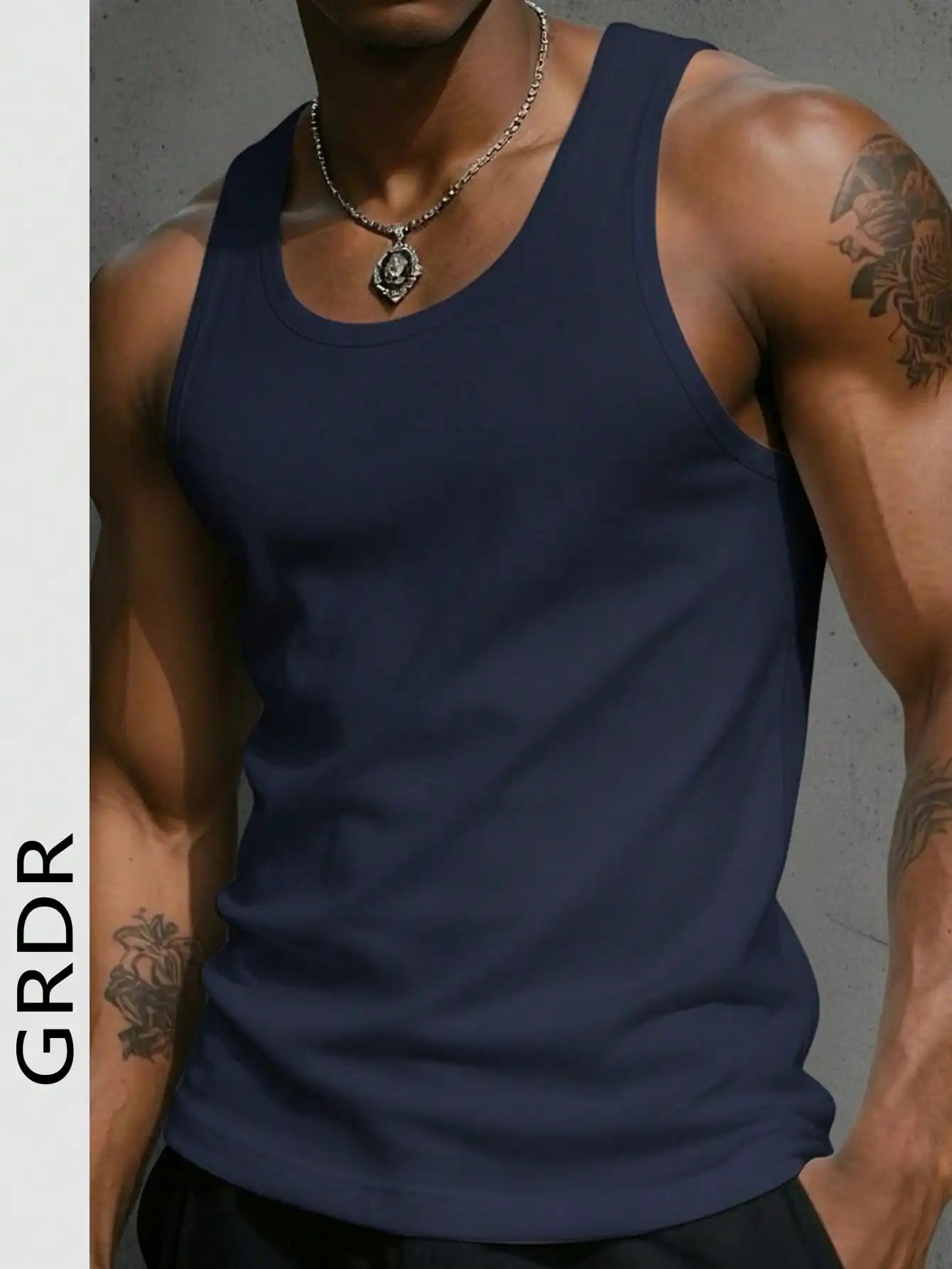 Men's Solid Color Tank Top Slim Fit U-Neck Sleeveless T-Shirt Basic/Casual Vest For Men Gym Workout Summer Streetwear Tops