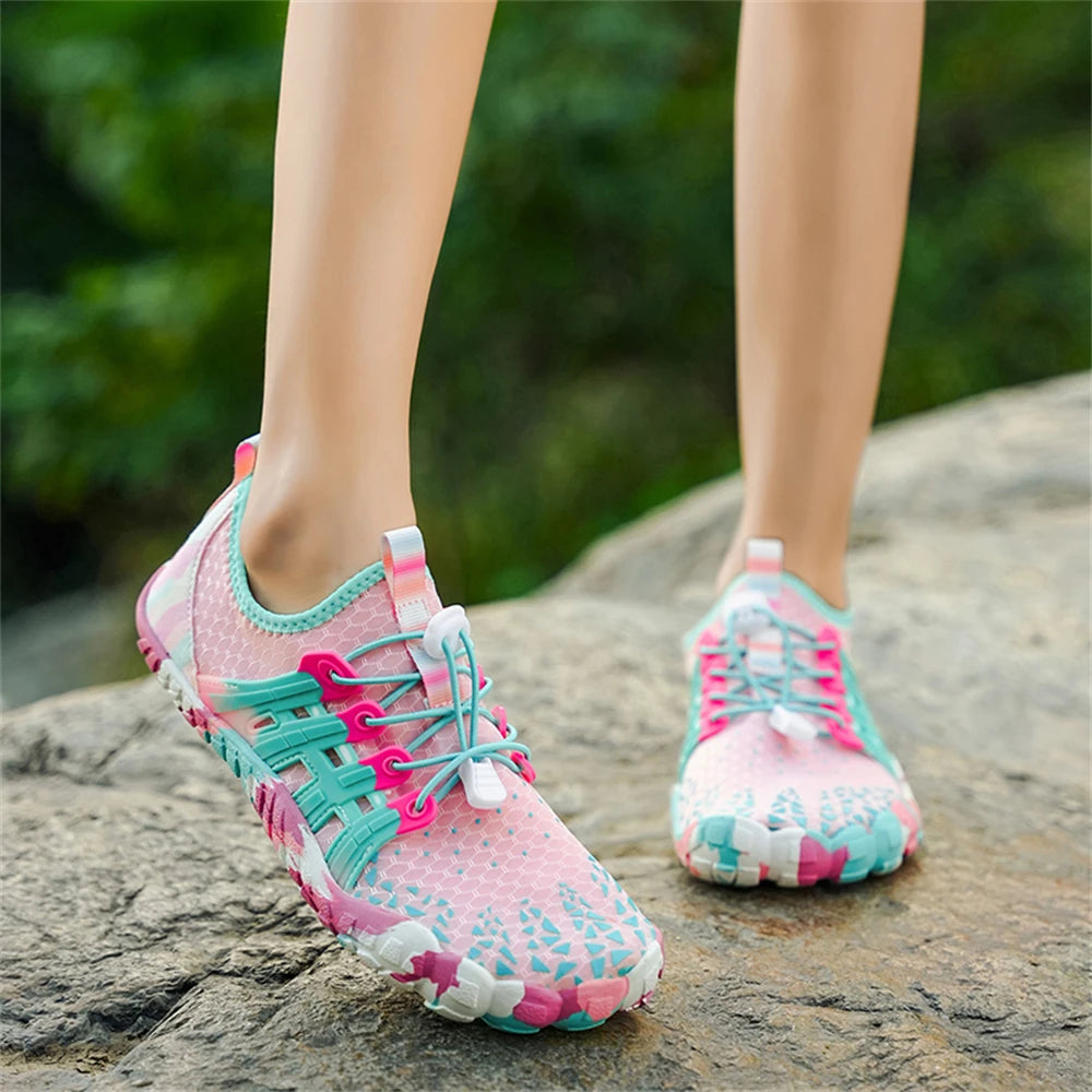 Water Shoes Women Five Fingers Swimming Barefoot Summer Outdoor/Upstream Wading Aqua Sneakers Quick Dry Non-slip Shoe