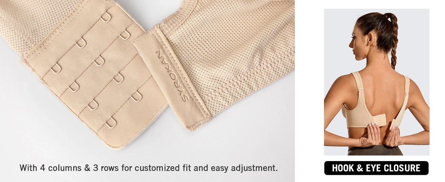 Yoga Sports Bra Women Max Control High Support Plus Size Underwire/Gym Fitness Tops Activewear Breathable Yoga Curve Underwear