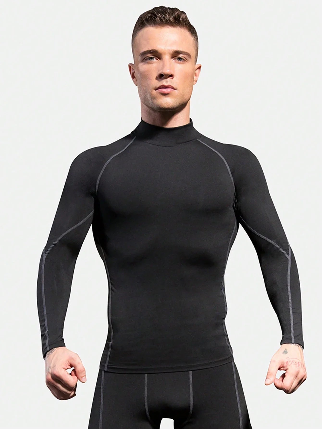 Men's Quick Dry Compression Long Sleeve/Base Layer T-Shirt Gym Sports