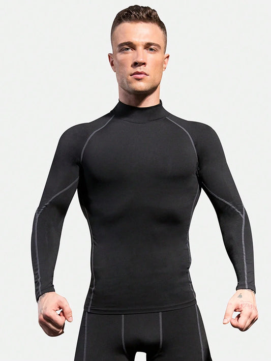 Men's Quick Dry Compression Long Sleeve/Base Layer T-Shirt Gym Sports