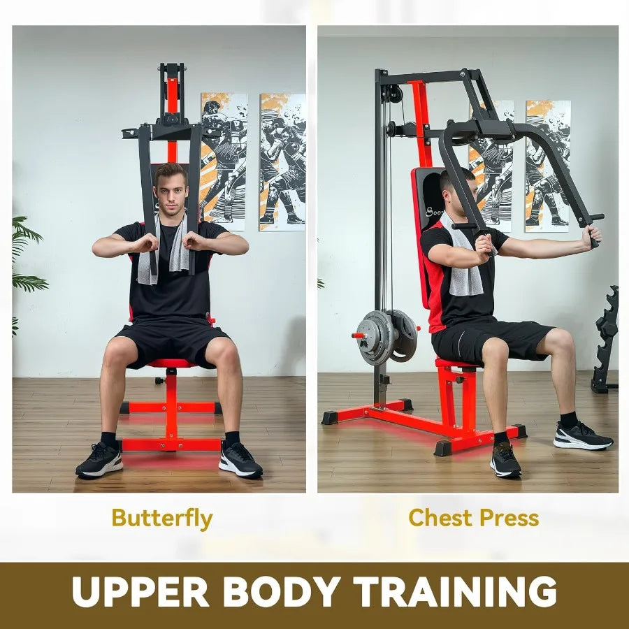Chest Fly Machine and Chest Press Station Delt Machine Home Gym Equipment/for Chest Back Pectoral Rear Deltoid and Shoulder Training