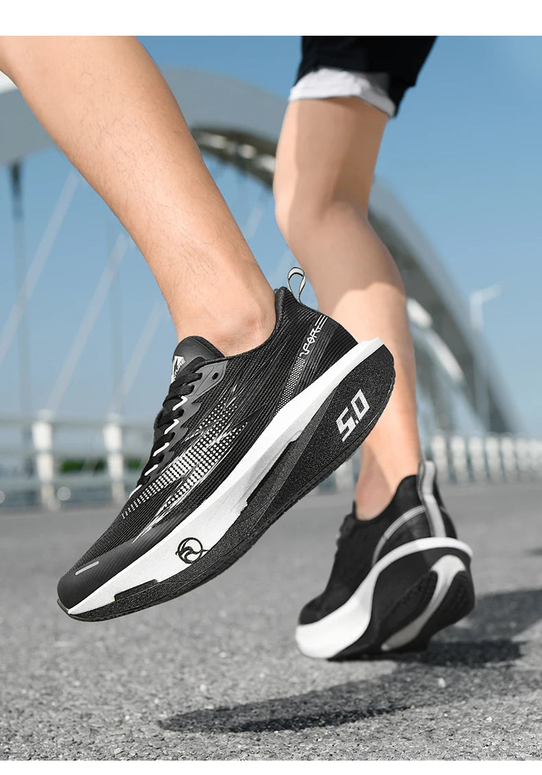 New Running Sneakers Men Lightweight Breathable Wear-Resistant/Soft Gym Jogging Shoes Comfort Marathon Athletic Sports Shoes Man