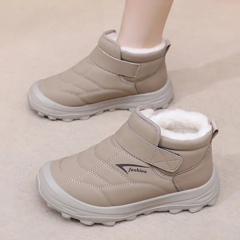 Women's cotton shoes for winter warm and comfortable casual/and versatile waterproof and anti-slip wear-resistant