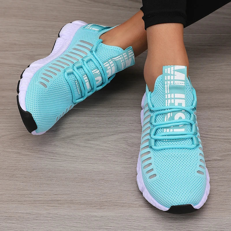 Women's Platform Sports Shoes with Fashionable Trendy Design/Breathable Comfortable Shoes Outdoor Hiking  Walking Casual Shoes