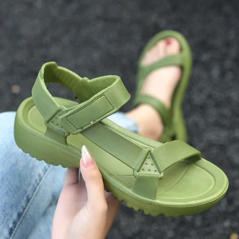 Women's Sandals Fashion Trend Anti-slip Wear-resistant Lightweight/EVA Flat Sandals for Women Outdoor Beach Shoes for Women