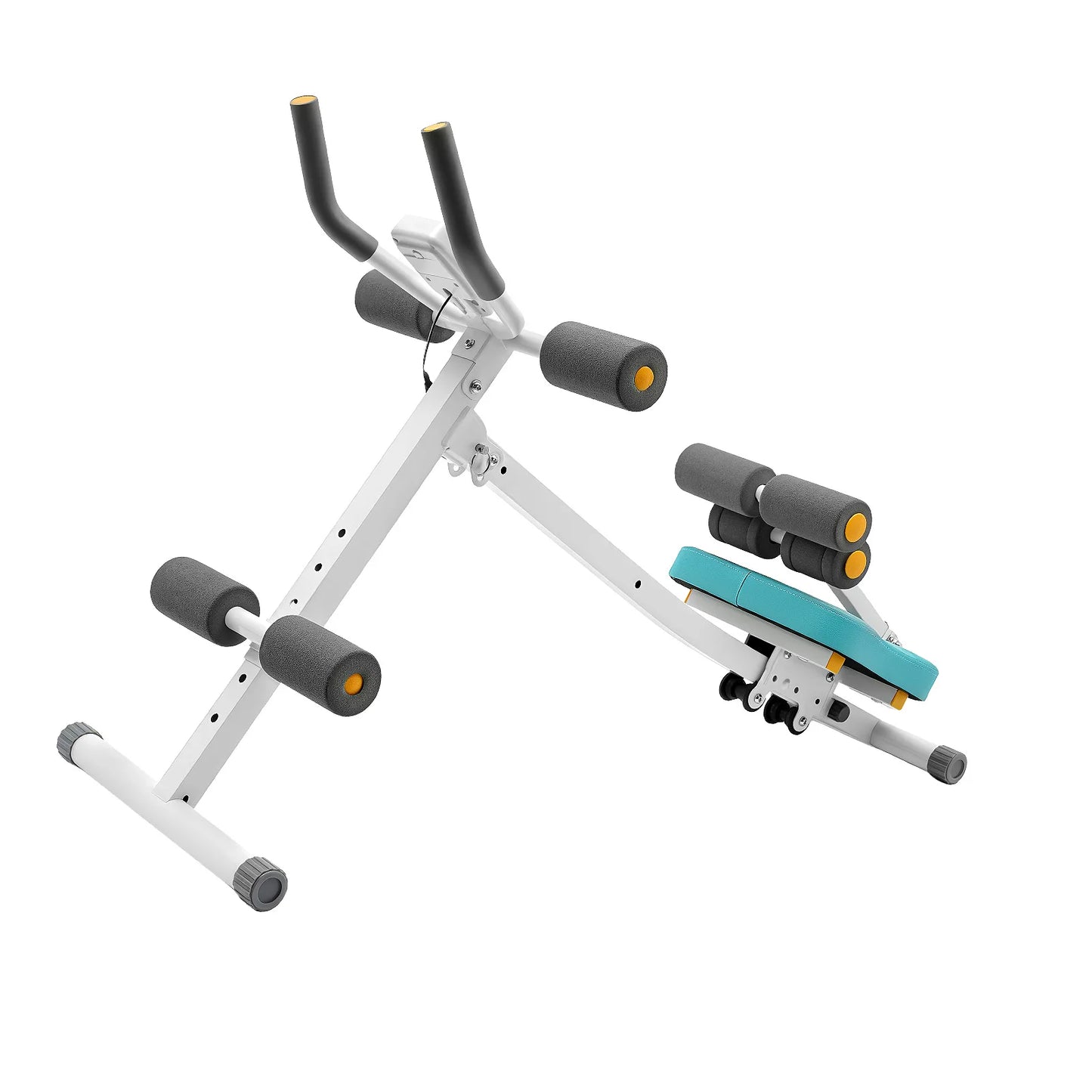 Abs Workout Equipment Sit Up Ab Machine, 264 lbs Capacity LCD Display/Home Core Training, Abdominal Crunch Machine Fitness Gear