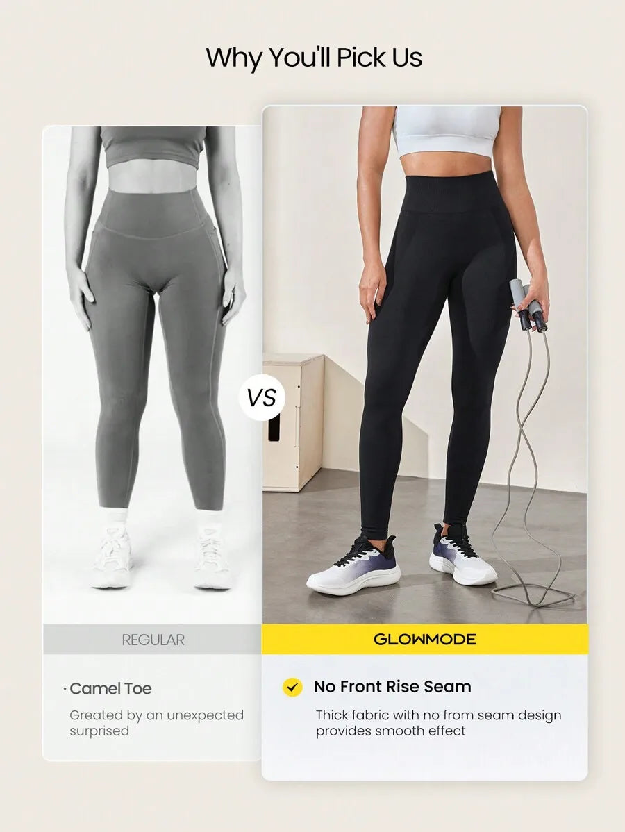 Seamless High Waist Perforated Leggings/Medium Impact Gym Workout Spring Summer