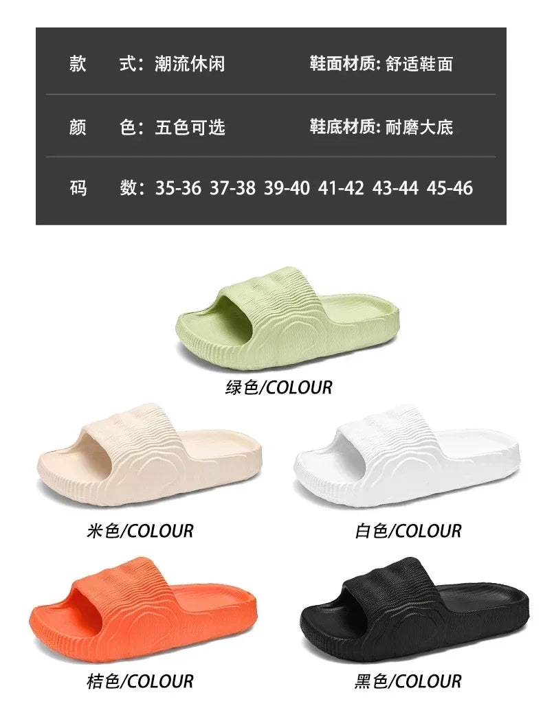 Luxury Man Sandal for Men Brand Men's Shoes White Sandals Flat/Men's Soft Sandal Summer Shoes Sale Slippers