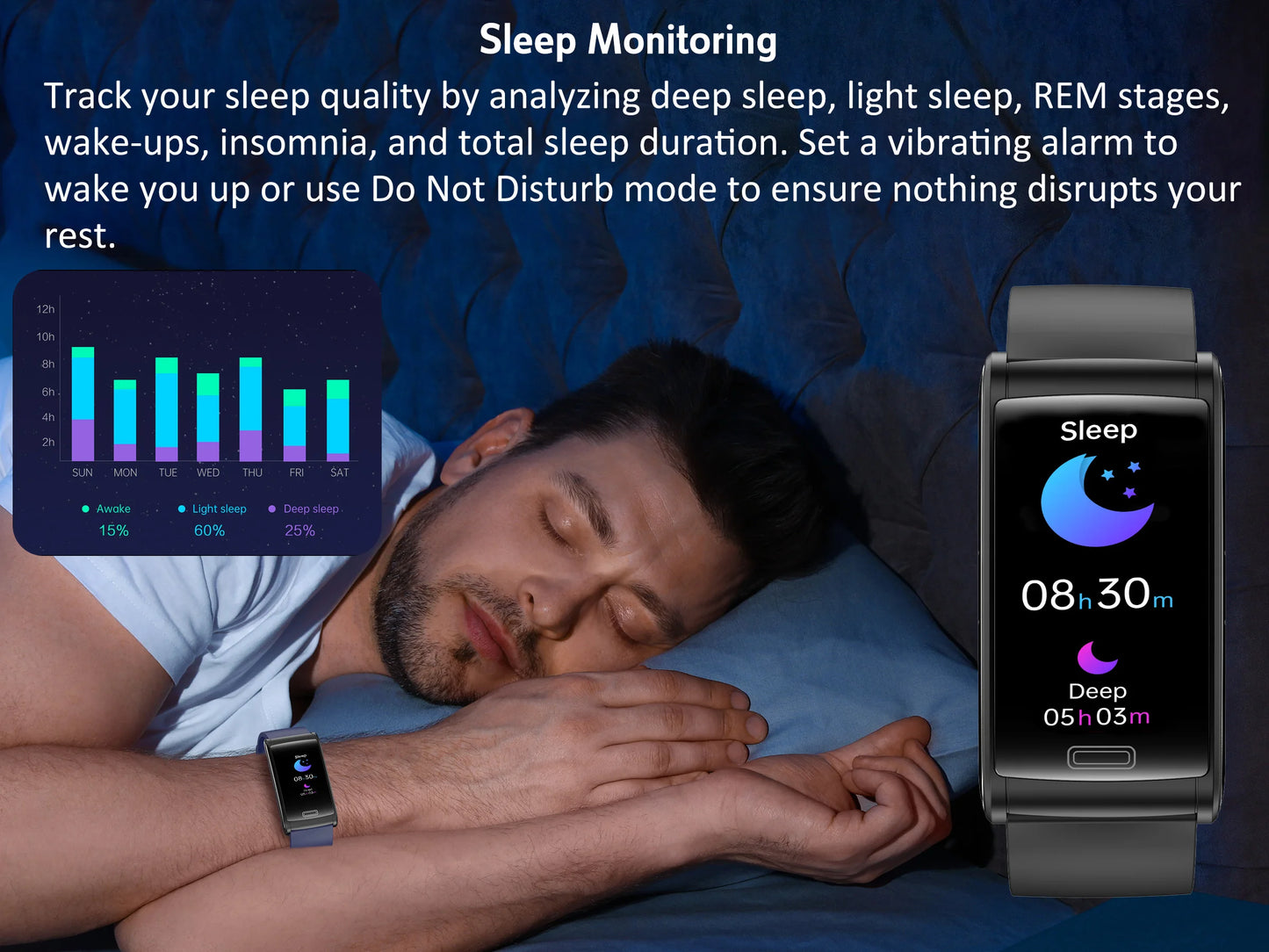 2025 New ECG+HRV Smart Watch Men Women Heart Rate/Blood Pressure Hypoxia Alarm Sleep Monitoring Fitness Sports Music Control