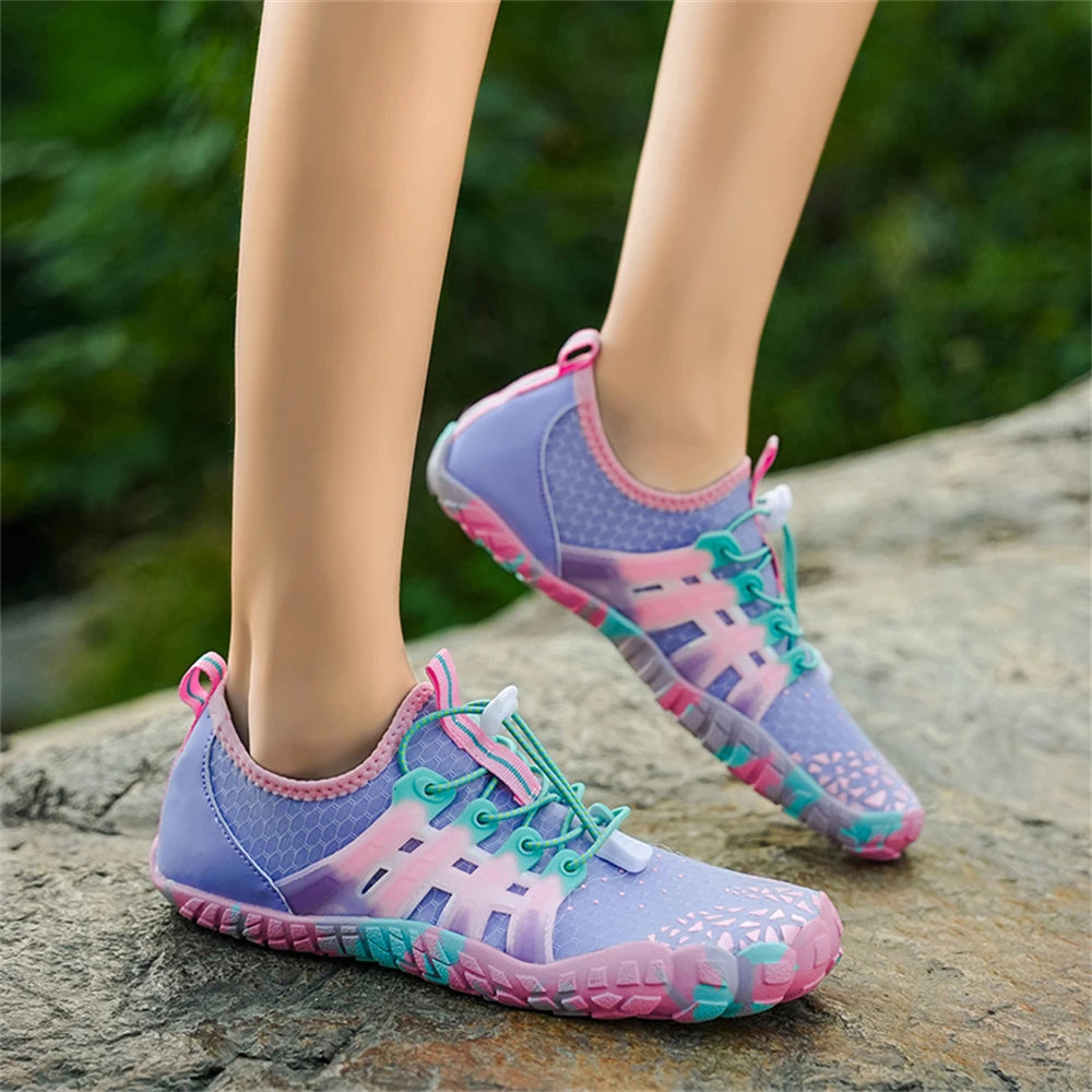 Water Shoes Women Five Fingers Swimming Barefoot Summer Outdoor/Upstream Wading Aqua Sneakers Quick Dry Non-slip Shoe