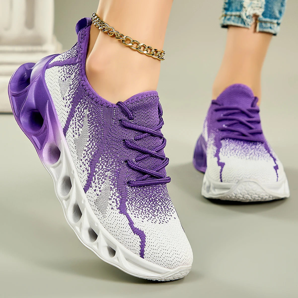 Women's Shoes New Summer Breathable Mesh Sports/Mesh Shoes Casual Couple Blade Running Trendy Shoes