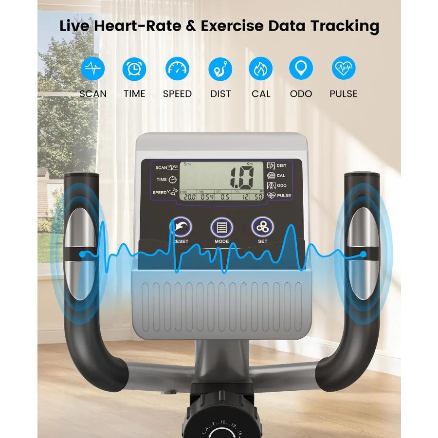 THERUN Elliptical Machine Ultra-Quiet Design for Home Fitness/6KG Flywheel with 16 Resistance Levels Integrated Pulse Sensor