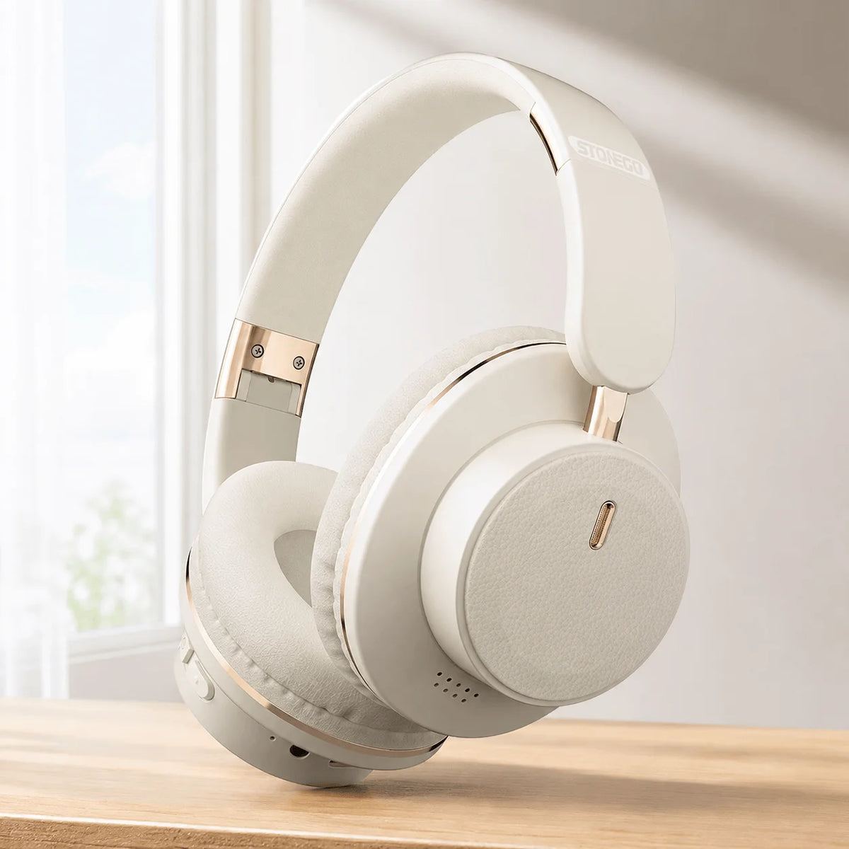 Bluetooth Headphones Wireless Headset Over Ear Foldable/Portable Fashion Aesthetic Design With 24H Long Battery Life
