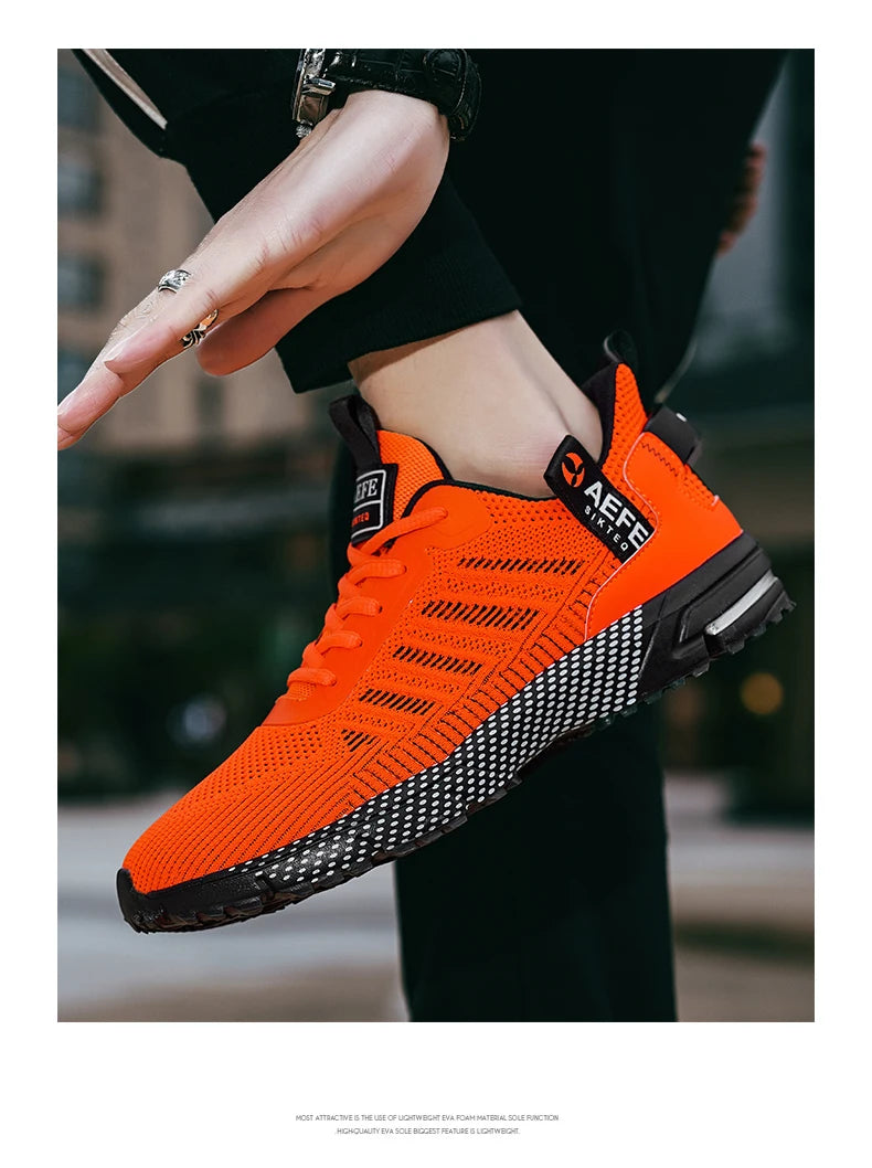 New Men Running Shoes Breathable Outdoor Sports Shoes/Lightweight Sneakers for Men Comfortable Athletic Training Footwear