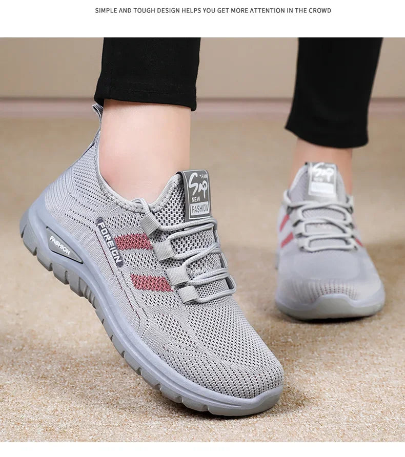 Spring Fashion Women's Shoes High quality Anti slip and Wear resistant/Sports Shoes Mesh Breathable Walking Shoes Designer