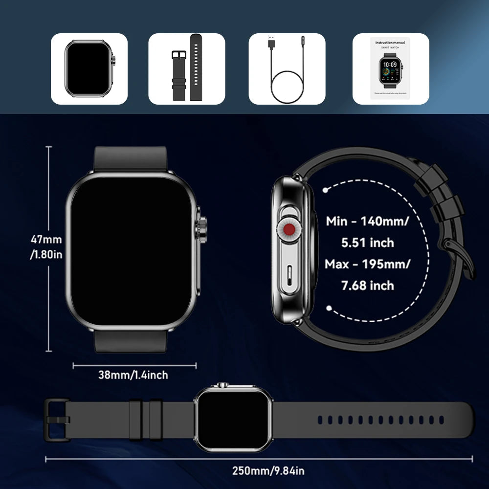 SENBONO Smart Watch for Men Women With 1000mAh Battery 100Day Standby Time/Fitness Tracker IP68 Waterproof Watch for Android iOS