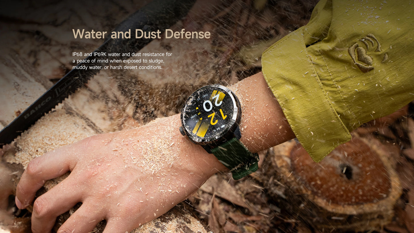 Ulefone Armor Watch Pro 1.5" AMOLED Smartwatch with Built-in GPS/Heart Rate Monitoring Sports Watch for Men & Women