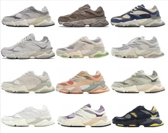 New 9060 retro durable sports shoes height increasing casual/breathable running shoes men's board shoes