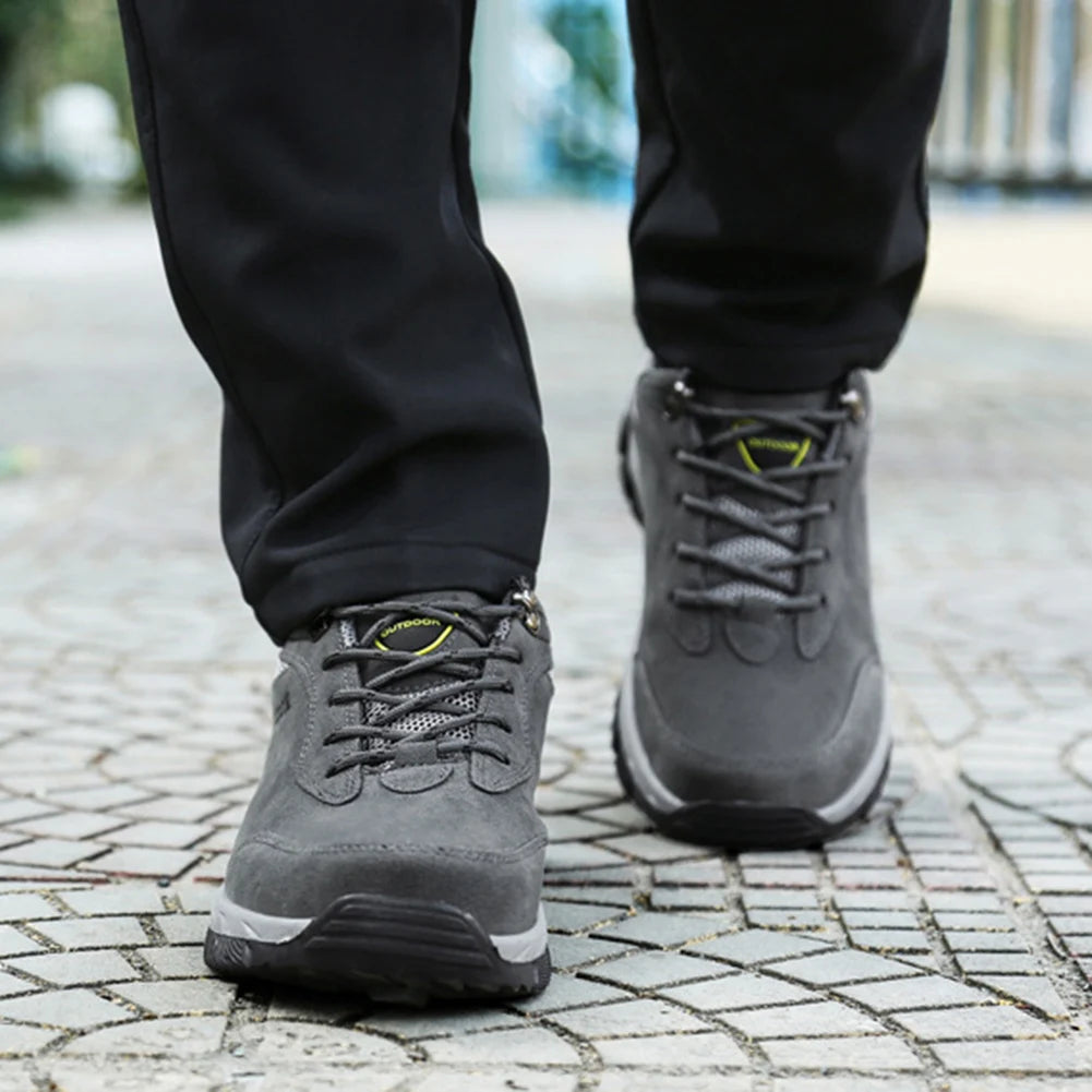 Men Winter Shoes Suede Leather Men Sport Shoes/Outdoor Climbing Hunting Sneakers