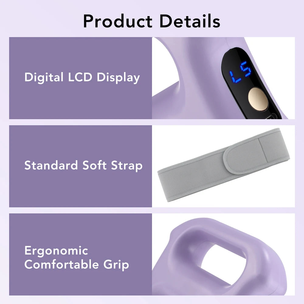 Electric Body Fascia Ring Portable Dual-Ring Vibration Fascia Massager/For Back Waist Arm Leg Fat Burning Weight Loss
