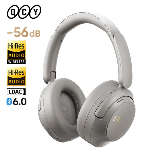 QCY H3S Over Ear Headphone Hi-Res LDAC Spatial Sound Headset/H3S -56dB Adaptive ANC Wireless Earphone Bluetooth 6.0 102Hrs