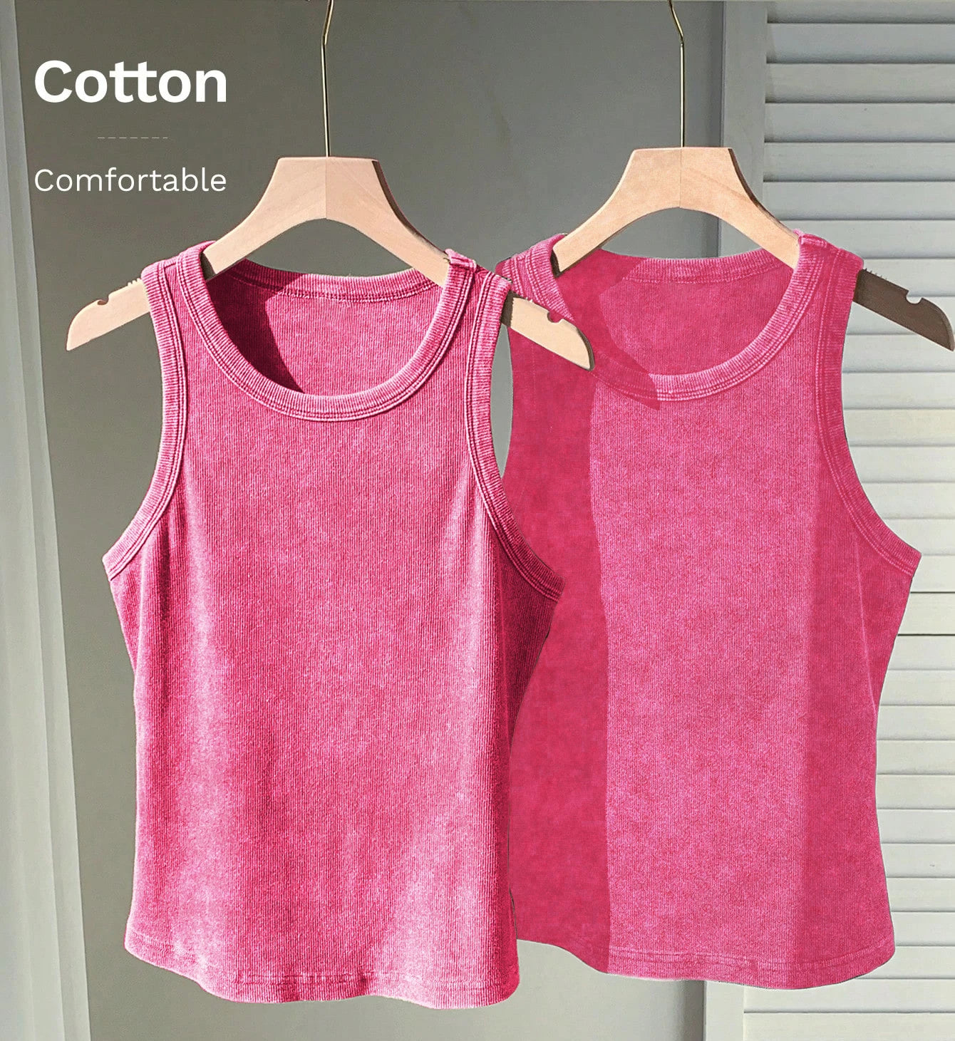 3PCS Set Cotton Camisole Vest Paired Summer Slim Fit Clothing/Simple Versatile Basic Top Breathable Women's Korean Style Tops