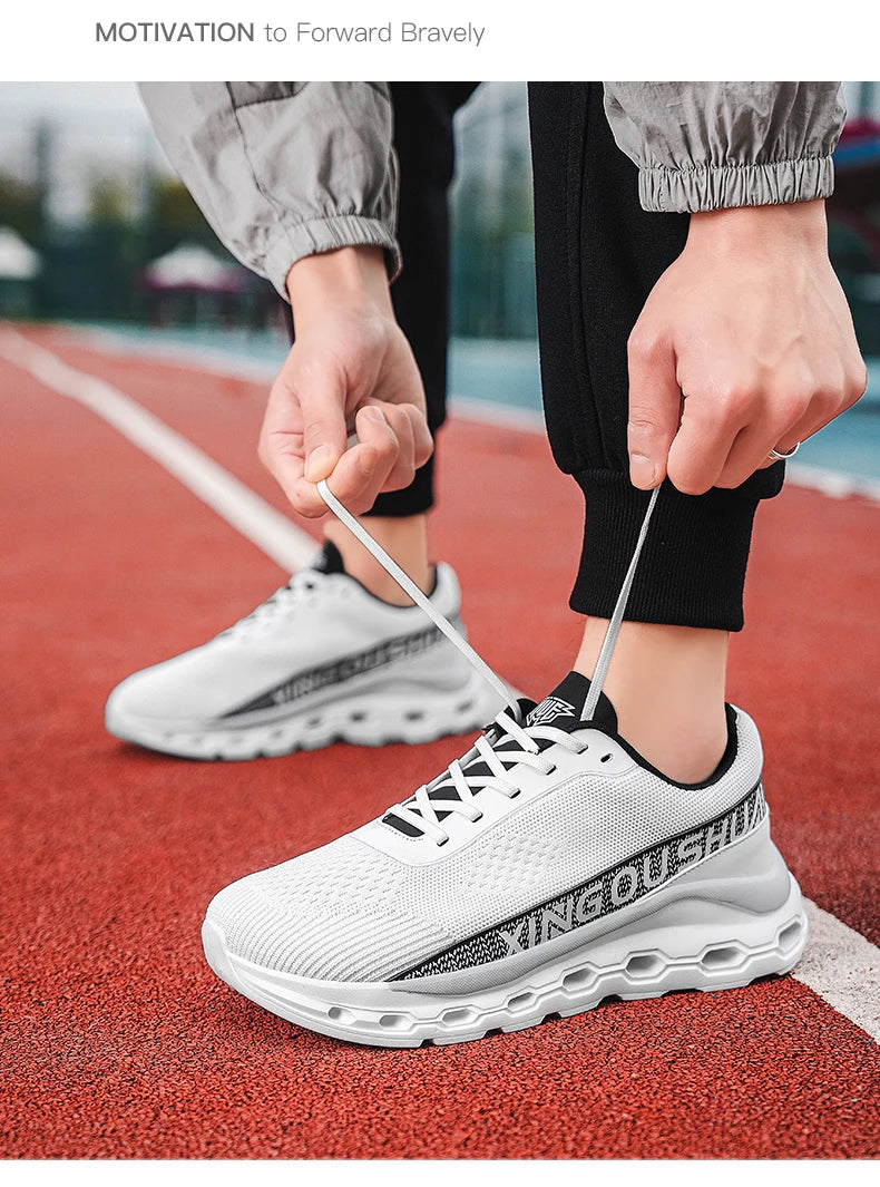 New men shoes Couple Mesh Sneakers Breathable Sports/Casual Shoes with Anti-Slip and Cushioning Running Shoes