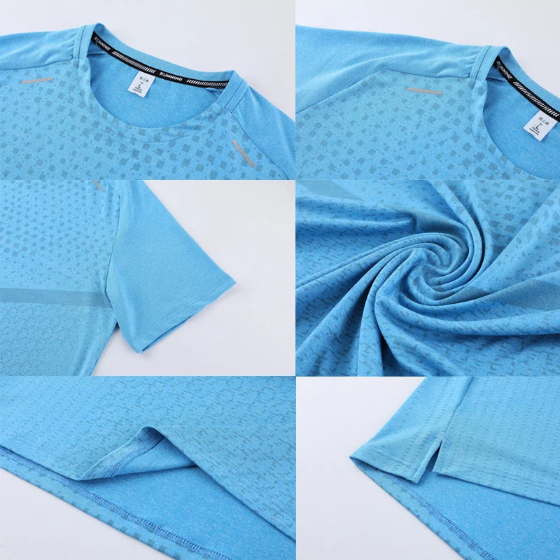 3D Print Gym Shirts Fashion Running Casual Outdoor Jogging/Breathable Workout Short Sleeves Quick Dry Training New Tee