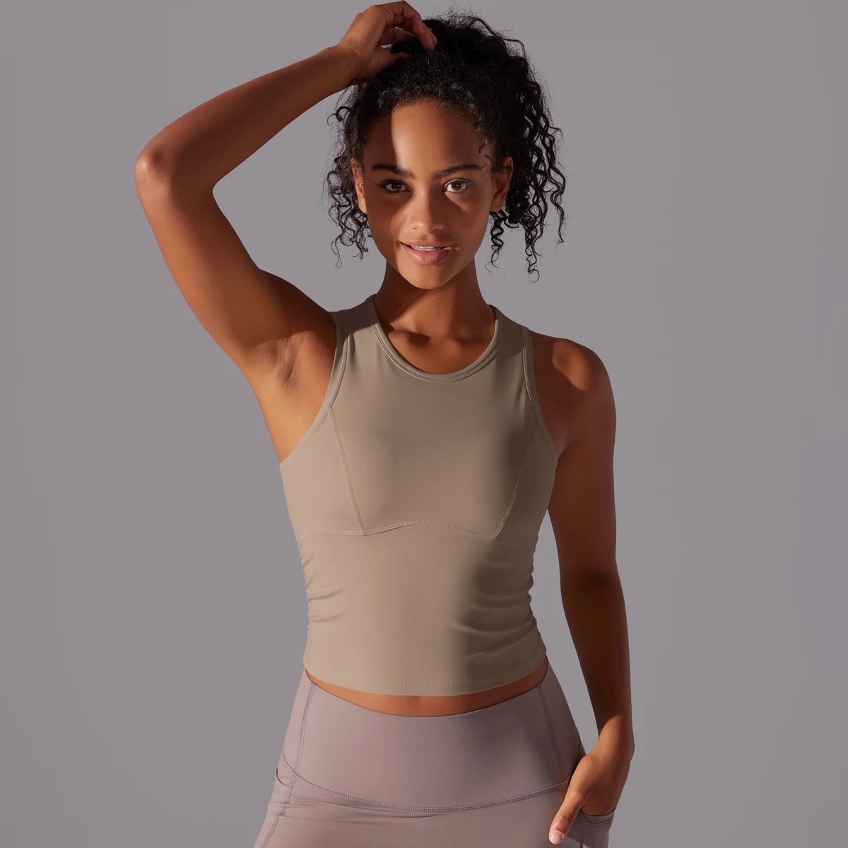 Sleeveless Yoga Vest Slim Sportswear  Stretchy Slim Sports Bra/Breathable Pleated Tank Top Quick Dry Fitness Wear Sexy Slim Top