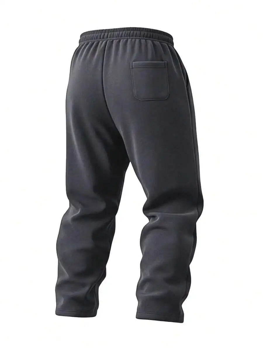 Men's Casual Loose-Fitting Sweatpants With A Drawstring Waist/To Fit Various Waist Sizes. Small, Practical Side And Back