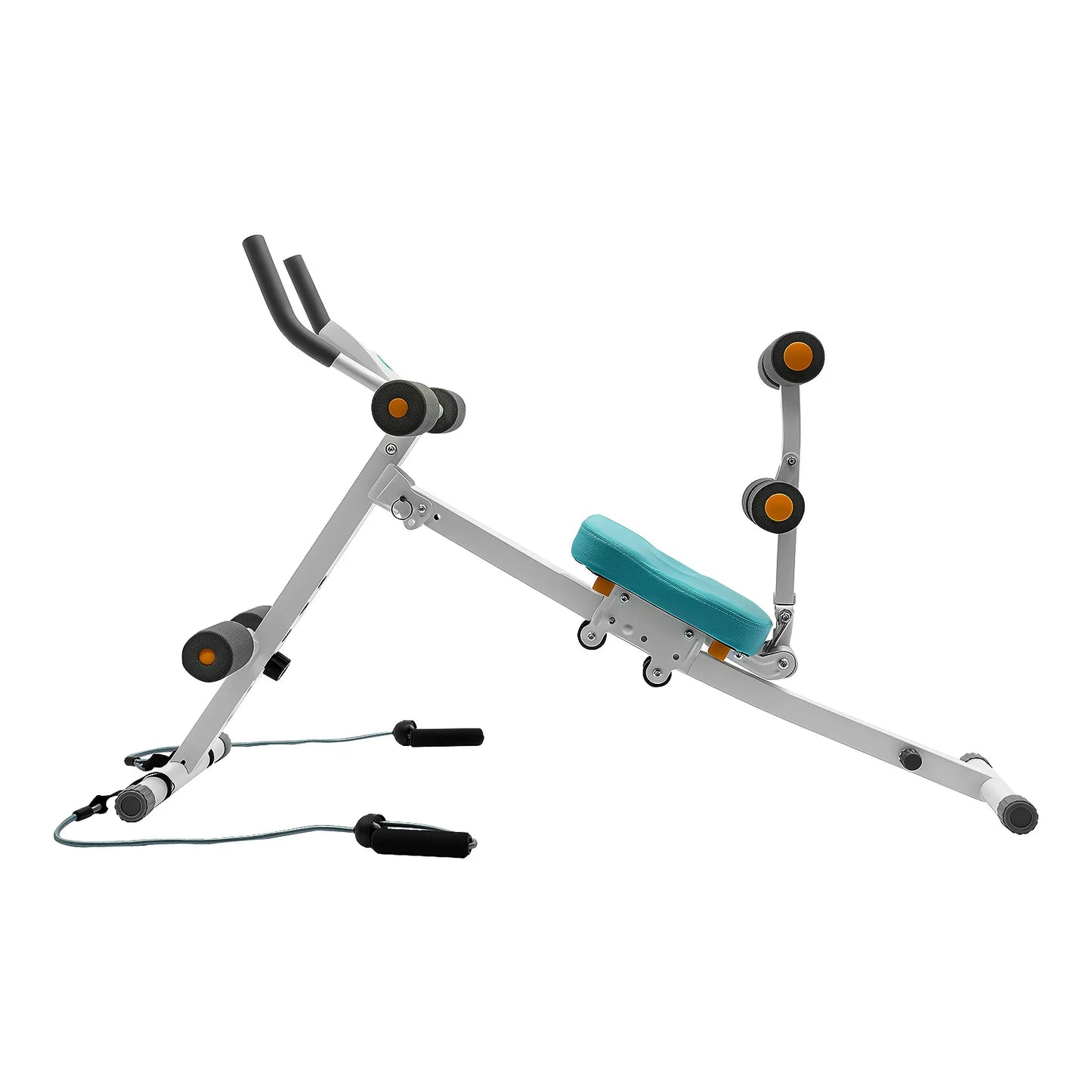 Abs Workout Equipment Sit Up Ab Machine, 264 lbs Capacity LCD Display/Home Core Training, Abdominal Crunch Machine Fitness Gear