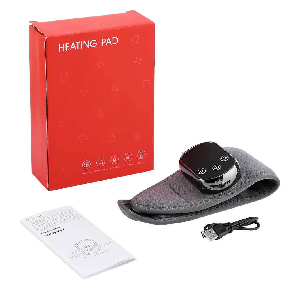 Electric Heated Hand Massager 5 Levels Hot Compress 3 Vibrate Joints/Bracket Wrist Guard Portable Relax Rechargeable Wristband