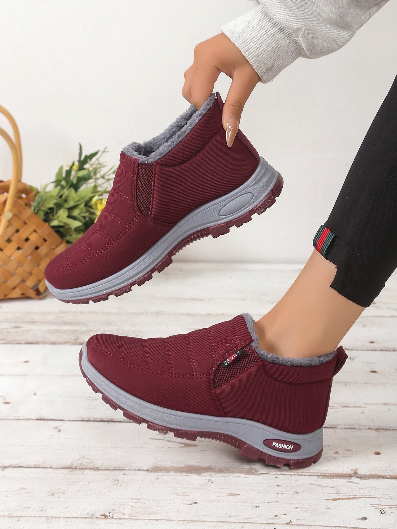 Women's shoes Autumn winter Casual cotton Warm/Wear Resistant Chunky Sole Affordable Free shipping